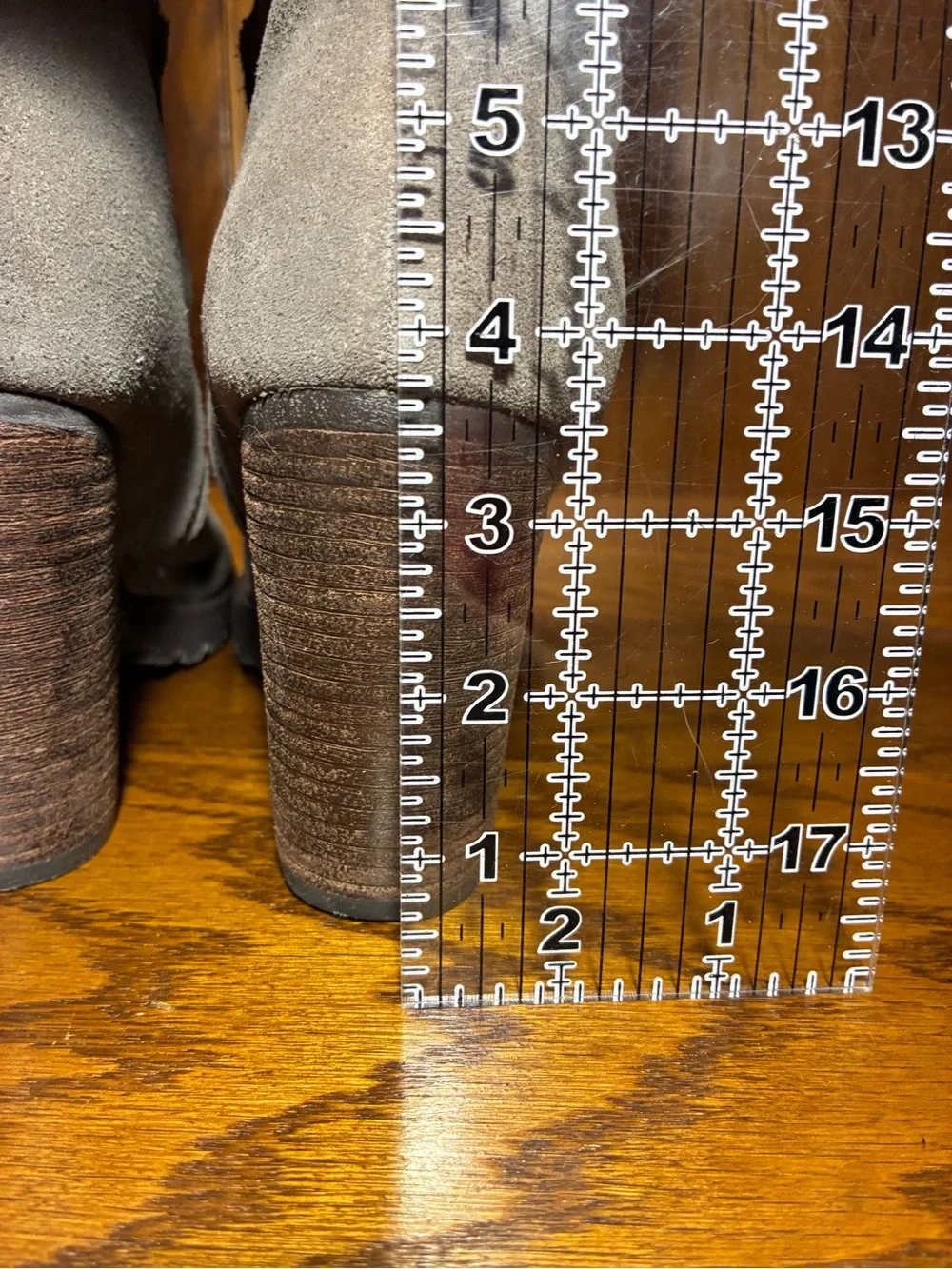 Y2K Apepazza Lace Wrap Over-the-Knee Boots Gray Suede Women’s 8.5